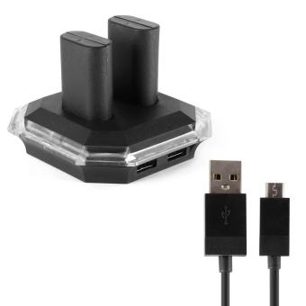 Dual Charger Dock + 2x Rechargeable Battery Packs for Xbox OneController