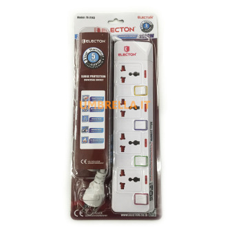 Electon รุ่น TE-2145 5M รางปลั๊กไฟ 4 จุด สวิตซ์ 5 เมตร