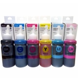 หมึกเติม Epson L800 L850 L1800( Premuim ink ) หมึกพิมพ์ BK C M Y K LC LM 1ชุด 6ขวด ขวดละ 100 ml.