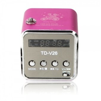 ลำโพง FM แบบพกพาขนากเล็ก รุ่น TD-V26 (Pink)