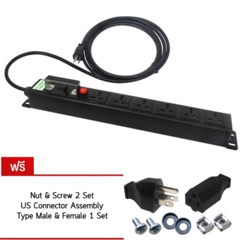 Global Media PDU รางปลั๊กไฟ 6 เต้ารับ มีเบรกเกอร์ สายไฟยาว 5 M. Global Media PDU รางปลั๊กไฟ 6 เต้ารับ มีเบรกเกอร์ สายไฟยาว 5 M.