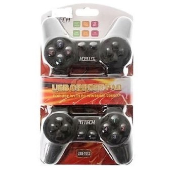 Gtech Joystick USB จอยเกมส์ PC คู่ รุ่น Usb-7012 2ชิ้น (สีดำ)