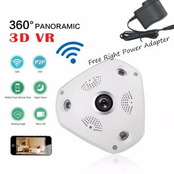 HD 960P แบบไร้สาย 360 องศา VR พาโนรามา WIFI IP Camera ในร่ม 3D IPC ระบบรักษาความปลอดภัยการเฝ้าระวังระบบกล้องวงจรปิด ONVIF Webcam Hidden - intl