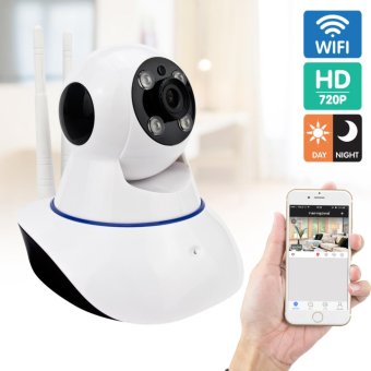 HD Wireless IP Camera กล้องวงจรปิดไร้สาย (สีขาว)