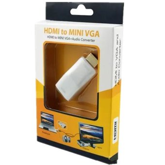 รีวิว HDMI Mini HDMI Male to VGA Female + Audio Converter Adapter (White) รีวิว HDMI Mini HDMI Male to VGA Female + Audio Converter Adapter (White)