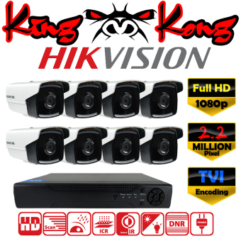 Hikvision ชุดกล้องวงจรปิดกล้อง 8CH CCTV กล้อง 8ตัว ทรงกระบอก 2.0 MP Full HD และอนาล็อก เครื่องบันทึก 8ช่อง 1080P DVR NVR AHD TVI CVI Analog DS-2CE16D1T-IT5 Hikvision ชุดกล้องวงจรปิดกล้อง 8CH CCTV กล้อง 8ตัว ทรงกระบอก 2.0 MP Full HD และอนาล็อก เครื่องบันทึก 8ช่อง 1080P DVR NVR AHD TVI CVI Analog DS-2CE16D1T-IT5