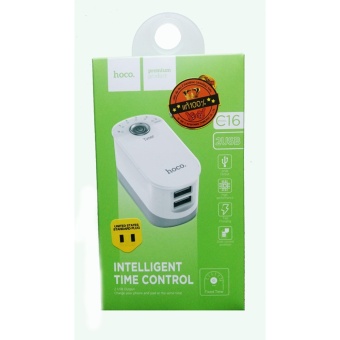 ที่ชาร์จ Hoco 2USB intelligent time control C16 (2.4A) ที่ชาร์จ Hoco 2USB intelligent time control C16 (2.4A)