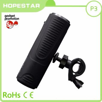 Hopestar P3 ลำโพงบลูธูทกันน้ำเเบบพกพาพร้อมขายึดติดจักรยาน (Black)