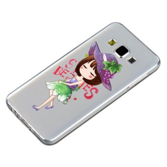HugCase TPU เคส Samsung Galaxy A5 2015 เคสโทรศัพท์พิมพ์ลาย Grapes & Girl เนื้อบาง 0.3 mm HugCase TPU เคส Samsung Galaxy A5 2015 เคสโทรศัพท์พิมพ์ลาย Grapes & Girl เนื้อบาง 0.3 mm