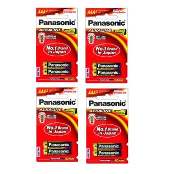 Panasonic ถ่านอัลคาไลน์ AAA รุ่น LR03T 4 แพ็ค 8 ก้อน Panasonic ถ่านอัลคาไลน์ AAA รุ่น LR03T 4 แพ็ค 8 ก้อน