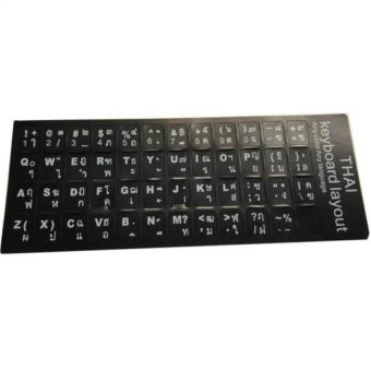 Sticker Keyboard Thai / English แบบ3M สติกเกอร์ ภาษาไทย-อังกฤษสำหรับติดคีย์บอร์ด ( Black) Sticker Keyboard Thai / English แบบ3M สติกเกอร์ ภาษาไทย-อังกฤษสำหรับติดคีย์บอร์ด ( Black)