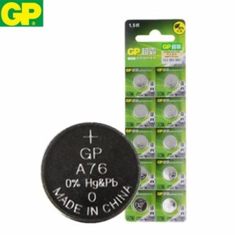GP ถ่านกระดุม รุ่น LR44 / A76 / AG13 / 357 / LR1154 (สำหรับเครื่องช่วยฟัง รุ่น 801A 801B 801E)(1 แพ็ค 10 ก้อน) GP ถ่านกระดุม รุ่น LR44 / A76 / AG13 / 357 / LR1154 (สำหรับเครื่องช่วยฟัง รุ่น 801A 801B 801E)(1 แพ็ค 10 ก้อน)