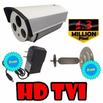 กล้องวงจรปิด CCTV ทรงกระบอก HD TVI 1.3 Mega pixel(สีขาว) 720p/960p HD TVI เลนส์ 4mm + ฟรีอะแดปเตอร์ + ฟรีวงเล็บกล้อง กล้องวงจรปิด CCTV ทรงกระบอก HD TVI 1.3 Mega pixel(สีขาว) 720p/960p HD TVI เลนส์ 4mm + ฟรีอะแดปเตอร์ + ฟรีวงเล็บกล้อง