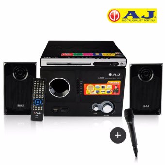 AJ DVD Player and Speaker Set เซทดีวีดีและลำโพงแถมฟรี ไมค์ 1 ชุด AJ DVD Player and Speaker Set เซทดีวีดีและลำโพงแถมฟรี ไมค์ 1 ชุด