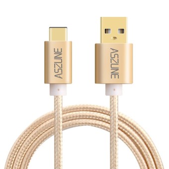 Aszune nylon braided USB Type C charger&sync cable 1.5M (ทอง) Aszune nylon braided USB Type C charger&sync cable 1.5M (ทอง)