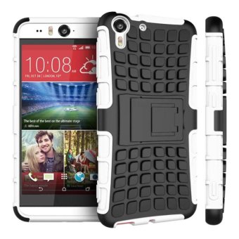 แฟชั่นสองชั้น 2ใน1 เคสแข็งขรุขระไฮบริด TPU พีซีสำหรับ HTC Desire ตา (ขาว) แฟชั่นสองชั้น 2ใน1 เคสแข็งขรุขระไฮบริด TPU พีซีสำหรับ HTC Desire ตา (ขาว)