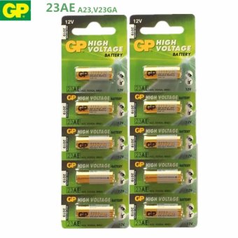 GP Battery ถ่าน Alkaline Battery 12V. รุ่น GP23AE ถ่านกริ่งไร้สาย รีโมตรถยนต์ Car Remote Controller(2 แพ็ค 10 ก้อน) GP Battery ถ่าน Alkaline Battery 12V. รุ่น GP23AE ถ่านกริ่งไร้สาย รีโมตรถยนต์ Car Remote Controller(2 แพ็ค 10 ก้อน)