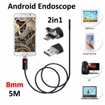 Mastersat กล้องงู เลนส์ 8mm Lens ยาว 5M ใช้ได้ทั้ง Android และ PC 2IN1 Smart Endoscope Borescope Inspection Wire HD Camera Mastersat กล้องงู เลนส์ 8mm Lens ยาว 5M ใช้ได้ทั้ง Android และ PC 2IN1 Smart Endoscope Borescope Inspection Wire HD Camera