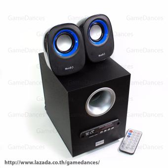 Music D.J. SP-25 ตู้ลำโพงคอมพิวเตอร์ 2.1 เชื่อมต่อบลูทูธได้ รองรับ AUX/SDCard/BT Music D.J. SP-25 ตู้ลำโพงคอมพิวเตอร์ 2.1 เชื่อมต่อบลูทูธได้ รองรับ AUX/SDCard/BT