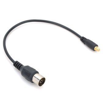 DVB-T RF คู่สายเพื่อเชื่อมต่อเสาอากาศโทรทัศน์ MCX สีดำ 22 เซนติเมตรเคเบิล DVB-T RF คู่สายเพื่อเชื่อมต่อเสาอากาศโทรทัศน์ MCX สีดำ 22 เซนติเมตรเคเบิล