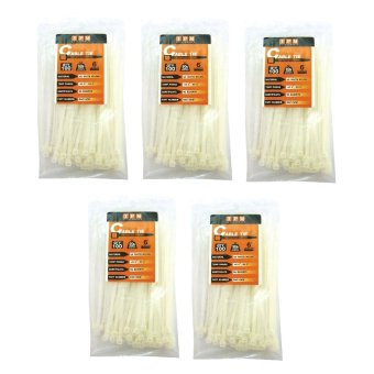 IPM Nylon Cable Tie ยาว 6 นิ้ว - สีขาว (แพ็ค 5 ห่อ) IPM Nylon Cable Tie ยาว 6 นิ้ว - สีขาว (แพ็ค 5 ห่อ)