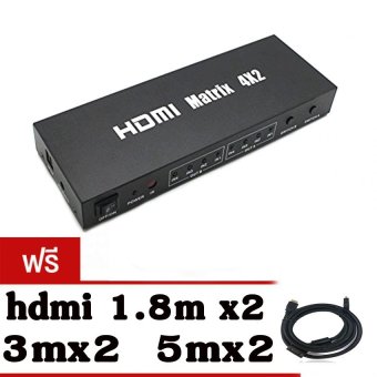 hdmi Splitter Swithcher 4kx2k เข้า4 ออก2 full hd มีรีโมท with Audio Out in4out2 hdmi Splitter Swithcher 4kx2k เข้า4 ออก2 full hd มีรีโมท with Audio Out in4out2