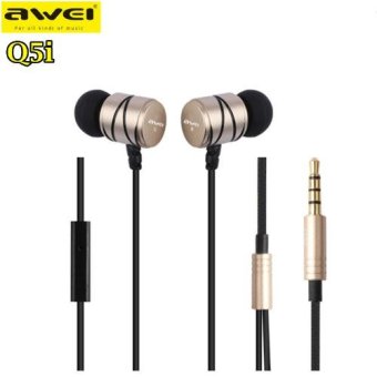 Awei Intelligent Music Headset หูฟัง รุ่น Q5i (สีทอง) Awei Intelligent Music Headset หูฟัง รุ่น Q5i (สีทอง)