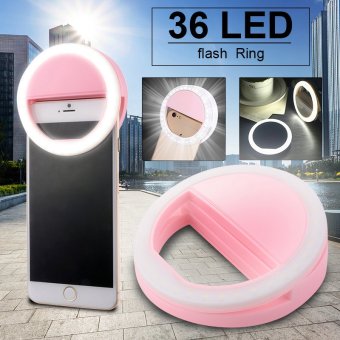 กล้องมือถือแสงแฟลช Led วงแหวนกระตุ้นเติมเซลฟีหรี่แสงได้ DC709 (สีชมพู) - intl กล้องมือถือแสงแฟลช Led วงแหวนกระตุ้นเติมเซลฟีหรี่แสงได้ DC709 (สีชมพู) - intl