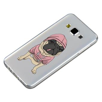 HugCase TPU เคส Samsung Galaxy A7 2015 เคสโทรศัพท์พิมพ์ลาย Pug เนื้อบาง 0.3 mm HugCase TPU เคส Samsung Galaxy A7 2015 เคสโทรศัพท์พิมพ์ลาย Pug เนื้อบาง 0.3 mm
