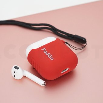 เคส AirPods แบบคล้องคอ สี Red เคส AirPods แบบคล้องคอ สี Red