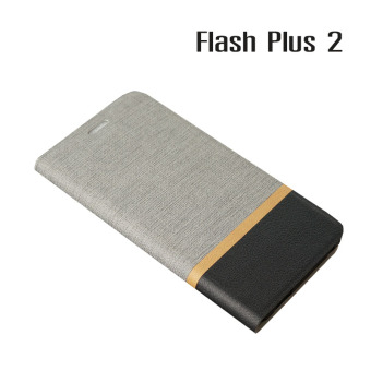 Alcatel Case เคสฝาพับหนัง PVC มีช่องใส่บัตร Flash Plus 2 (สีเทา) Alcatel Case เคสฝาพับหนัง PVC มีช่องใส่บัตร Flash Plus 2 (สีเทา)