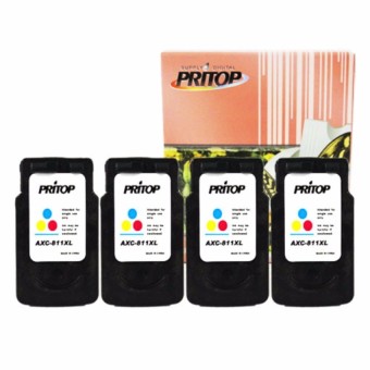 Axis/Canon MP237/IP2770/MX347/MX357/MX328/MP287/MP497/MP366/MX416/MX426/MP245/MP486/MX338/MP496/MP258 ใช้ตลับหมึกอิงค์เทียบเท่ารุ่น 811/CL 811/CL 811XL/CL-811XL /*4 pack Pritop Axis/Canon MP237/IP2770/MX347/MX357/MX328/MP287/MP497/MP366/MX416/MX426/MP245/MP486/MX338/MP496/MP258 ใช้ตลับหมึกอิงค์เทียบเท่ารุ่น 811/CL 811/CL 811XL/CL-811XL /*4 pack Pritop