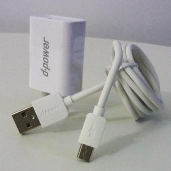 D-power สายชาร์จพร้อมหัว power Adapter รุ่น AU01M (สีขาว) D-power สายชาร์จพร้อมหัว power Adapter รุ่น AU01M (สีขาว)