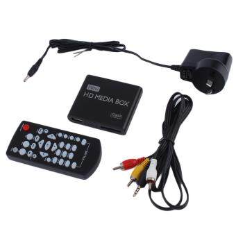 โอมินิแบบ 1080p HD กล่องเครื่องเล่นวิดีโอ mpeg/MKV/H, 264 HDMI ผ่านเอวี+รีโมทสีดำ โอมินิแบบ 1080p HD กล่องเครื่องเล่นวิดีโอ mpeg/MKV/H, 264 HDMI ผ่านเอวี+รีโมทสีดำ