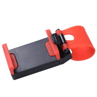 MEGA Car Steering Wheel Phone Socket Holder Sport Bike Holder For Smart Phone GPS MP4 ที่หนีบโทรศัพท์ในรถใช้ได้ทุกขนาด รุ่น MG2002 (Red) MEGA Car Steering Wheel Phone Socket Holder Sport Bike Holder For Smart Phone GPS MP4 ที่หนีบโทรศัพท์ในรถใช้ได้ทุกขนาด รุ่น MG2002 (Red)
