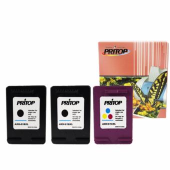 Axis / HP ink Cartridge 61BK-XL*2/61CO-XL*1 ใช้กับปริ้นเตอร์ HP DeskJet 1000,1050,1055,2050,3000,3050 Pritop Axis / HP ink Cartridge 61BK-XL*2/61CO-XL*1 ใช้กับปริ้นเตอร์ HP DeskJet 1000,1050,1055,2050,3000,3050 Pritop
