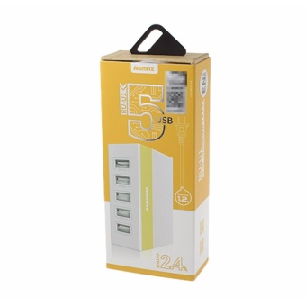 bestvalue Remax bestvalue Remax Slim 5 USB Hub ปลั๊กชาร์จรวม USB 5 ช่อง สายยาว 1.2 เมตร (สีเหลือง) bestvalue Remax bestvalue Remax Slim 5 USB Hub ปลั๊กชาร์จรวม USB 5 ช่อง สายยาว 1.2 เมตร (สีเหลือง)