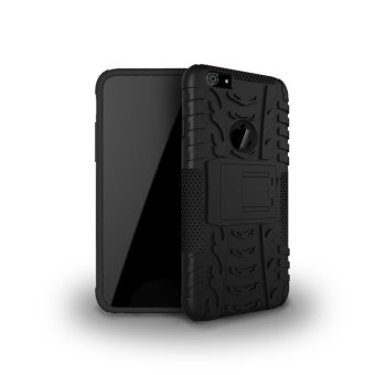 เคส for Apple iPhone 6 / Apple iPhone 6S 4.7 inch Case Cover ข้างหลัง ผลไฮ คอมโบ with Kickstand - Black เคส for Apple iPhone 6 / Apple iPhone 6S 4.7 inch Case Cover ข้างหลัง ผลไฮ คอมโบ with Kickstand - Black