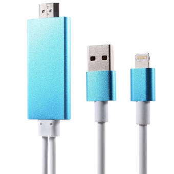 Lily Anycast สาย iPhone HDMI Lightning HDMI To TV Lightning Digital AV Adapter ใช้กับ iPhone 5 5s 6 6s 6+ 7 7+ ipad iso9 IOS10ยาว2m (Blue) Lily Anycast สาย iPhone HDMI Lightning HDMI To TV Lightning Digital AV Adapter ใช้กับ iPhone 5 5s 6 6s 6+ 7 7+ ipad iso9 IOS10ยาว2m (Blue)
