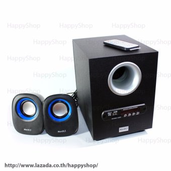 Music D.J. SP-25 ตู้ลำโพงคอม 2.1 CH เชื่อมต่อบลูทูธได้ รองรับ AUX/SDCard/BT Music D.J. SP-25 ตู้ลำโพงคอม 2.1 CH เชื่อมต่อบลูทูธได้ รองรับ AUX/SDCard/BT