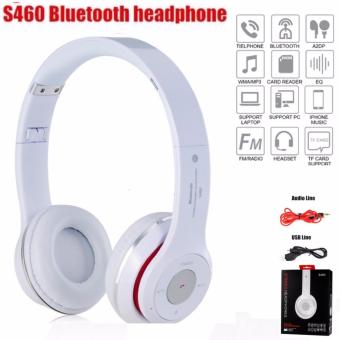 Stereo Wireless Bluetooth Headphone หูฟังบลูทูธ หูฟังไร้สาย หูฟังไอโฟน รุ่น S460 (สีขาว) Stereo Wireless Bluetooth Headphone หูฟังบลูทูธ หูฟังไร้สาย หูฟังไอโฟน รุ่น S460 (สีขาว)