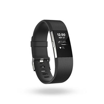 Fitbit Charge 2 - Heart Rate + สายรัดข้อมือเพื่อสุขภาพสีดำ ขนาด Large Fitbit Charge 2 - Heart Rate + สายรัดข้อมือเพื่อสุขภาพสีดำ ขนาด Large