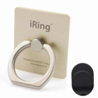 IRing แหวนยึดโทรศัพท์ พร้อม HOOK ตัวแขวนสำหรับติดตั้งในรถยนต์ (สีทอง) IRing แหวนยึดโทรศัพท์ พร้อม HOOK ตัวแขวนสำหรับติดตั้งในรถยนต์ (สีทอง)