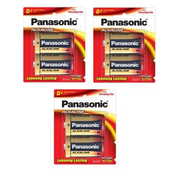Panasonic ถ่านอัลคาไลน์ D LR20T 3 แพค Panasonic ถ่านอัลคาไลน์ D LR20T 3 แพค