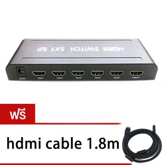 HDMI switch SELECTED full hd 3D เข้า5ออก1 เพิ่มhdmiให้ tv (Black) HDMI switch SELECTED full hd 3D เข้า5ออก1 เพิ่มhdmiให้ tv (Black)