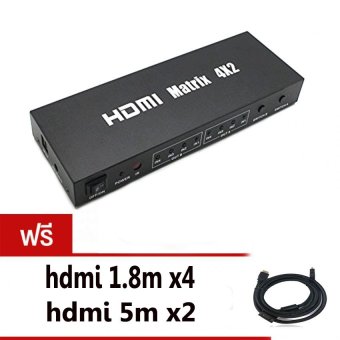 hdmi Splitter Swithcher 4kx2k เข้า4 ออก2 full hd มีรีโมท with Audio Out 5.1 hdmi Splitter Swithcher 4kx2k เข้า4 ออก2 full hd มีรีโมท with Audio Out 5.1