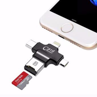 iDragon - iUSB Pro รุ่น LX-11 (ของแท้) 4 in 1 Card Reader ตัวอ่านเม็มโมรี่การ์ดสำรองข้อมูล iPhone,IPad,Android,Type-C iDragon - iUSB Pro รุ่น LX-11 (ของแท้) 4 in 1 Card Reader ตัวอ่านเม็มโมรี่การ์ดสำรองข้อมูล iPhone,IPad,Android,Type-C