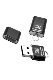Sanwood มินิ USB 2.0 เอส ถ้าเขาเล็กทีโบนแฟลชเมมโมรี่เครื่องอ่านบัตรสีดำ Sanwood มินิ USB 2.0 เอส ถ้าเขาเล็กทีโบนแฟลชเมมโมรี่เครื่องอ่านบัตรสีดำ