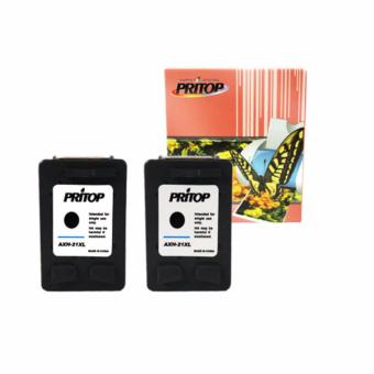 HP Ink Cartridge 21XL ตลับหมึกอิงค์เทียบเท่า Pritop หมึกสีดำ 2 ตลับ HP Ink Cartridge 21XL ตลับหมึกอิงค์เทียบเท่า Pritop หมึกสีดำ 2 ตลับ