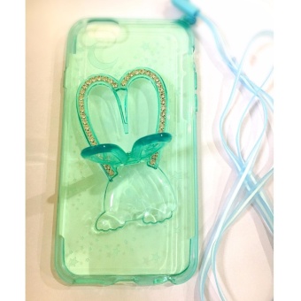 เคส iphone6s ฝาหลังรูปกระต่ายสีเขียวใสหูกระต่ายตั้งได้ เคส iphone6s ฝาหลังรูปกระต่ายสีเขียวใสหูกระต่ายตั้งได้